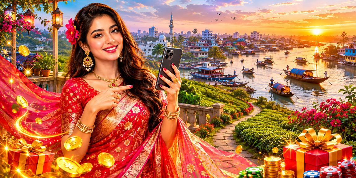 বরিশালে রেজিস্টার বোনাস উপভোগ করছেন একজন বাংলাদেশি নারী