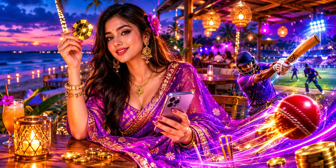 সেন্ট মার্টিনে ক্রিকেট বেটিং উপভোগ করছেন একজন বাংলাদেশি নারী