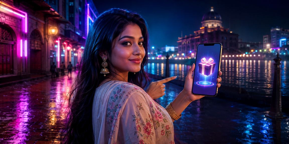 সোনারগাঁওয়ে নিয়ন আলোয় মোবাইল ক্যাসিনো বোনাস উপভোগ করছেন একজন ব্যবহারকারী